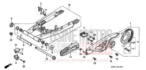 BRAS OSCILLANT XLR125RW de 1998